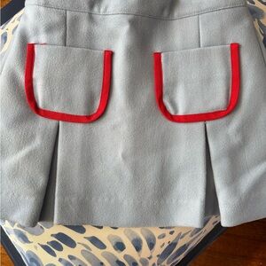 CPC Kids Light Blue Skirt with Red Trim Pockets